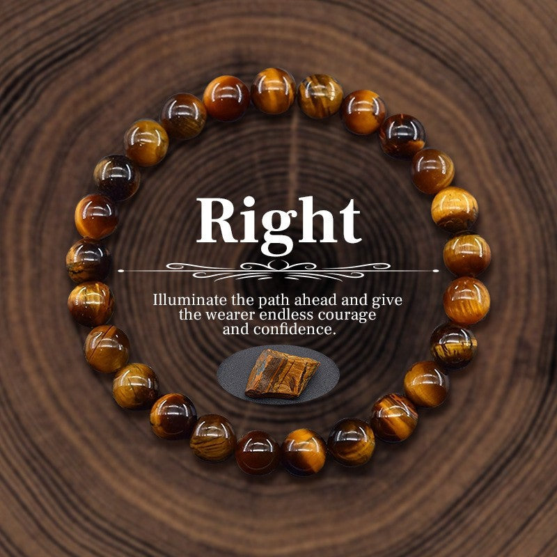 Wholesale Natural Crystal Bracelet 8mm temu Heyen Explosions Stretching Line Tiger Eye Bracelet